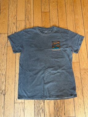 Killer Acid Men's Washed Charcoal Graphic Short Sleeve Tee